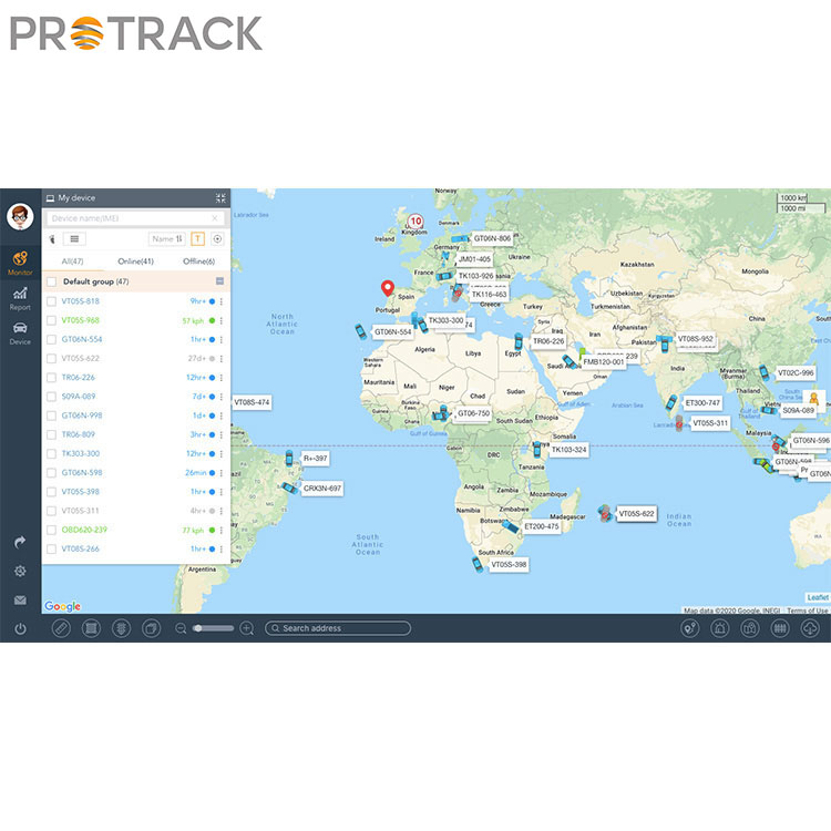 Sistema di localizzazione GPS per veicoli e flotta