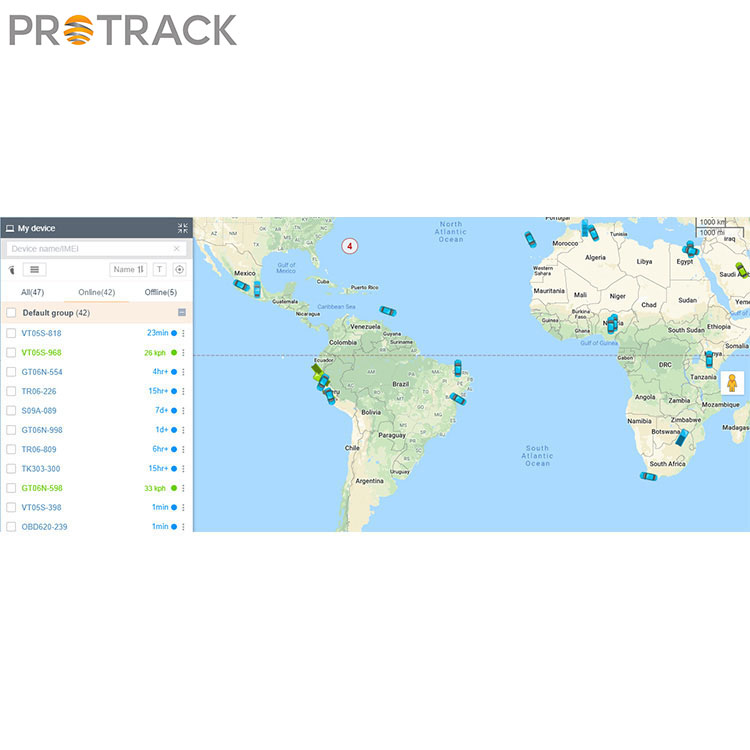 Sistema di tracciamento GPS online IOS e Android