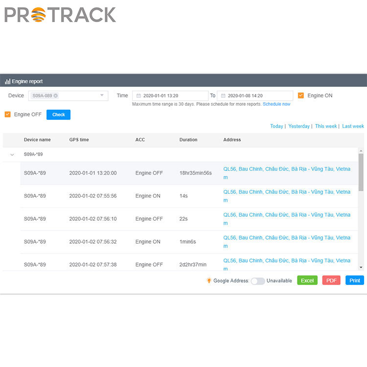 Software di localizzazione GPS basato su cloud